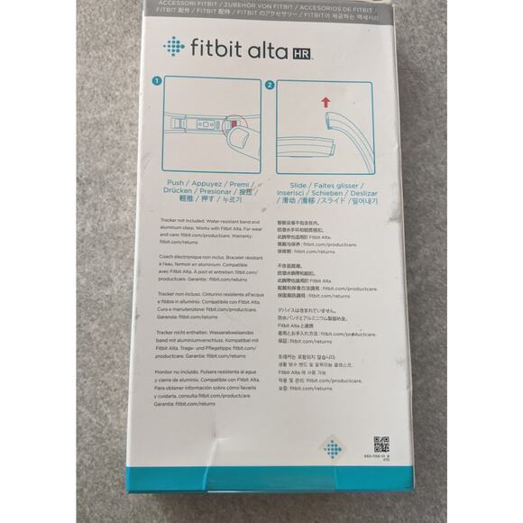 NEW Fitbit Alta Gray Accessory Band Bracelet S/P - Picture 2 of 2